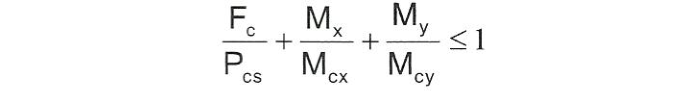 貨架壓彎構(gòu)件不發(fā)生軸壓整體失穩(wěn)計(jì)算公式